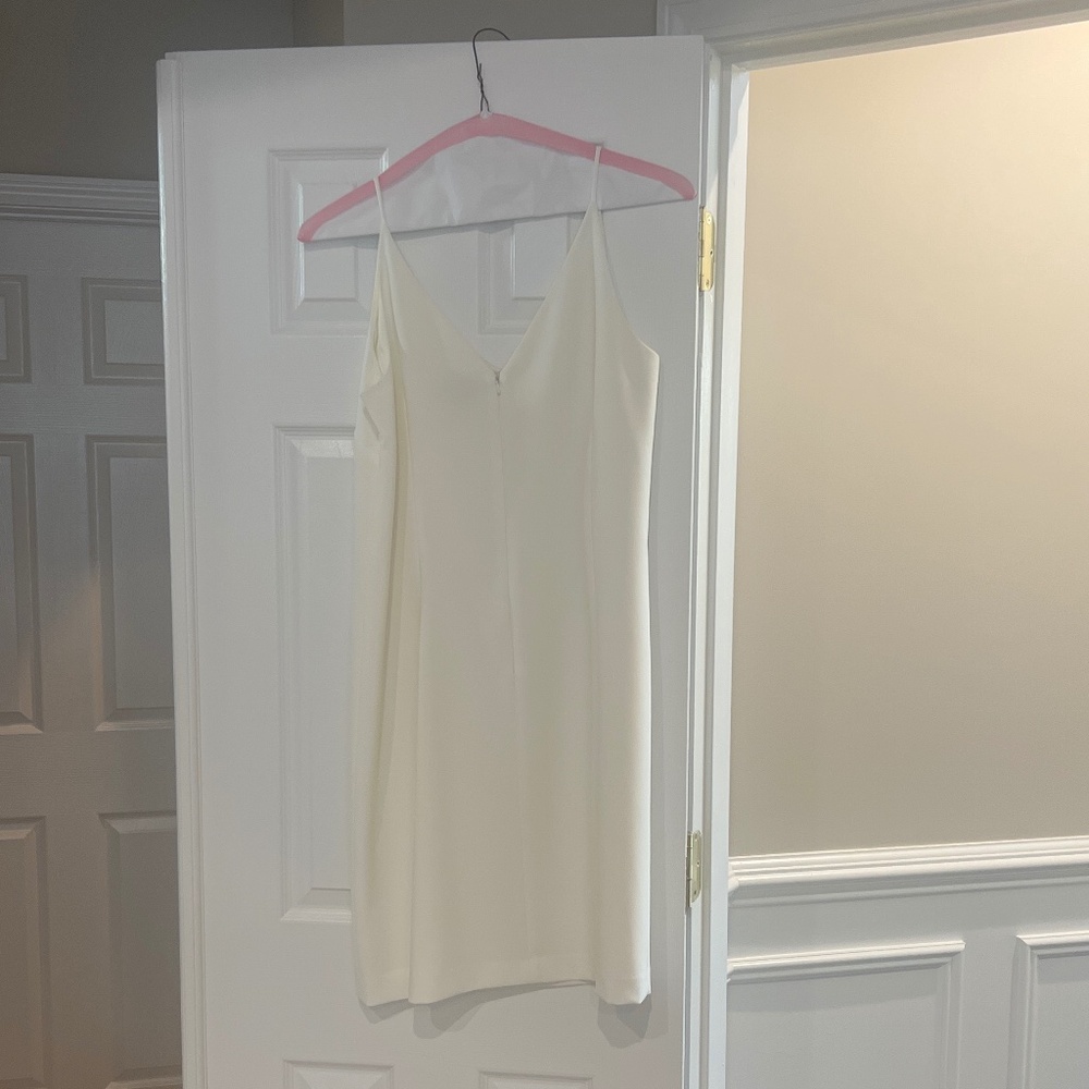 W by Worth slip dress spaghetti strap zip back vneck fully lined women’s sz 8